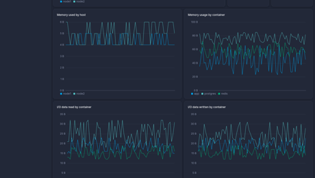 Screenshot of dashboard template