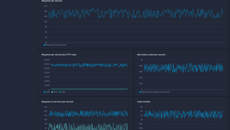 Screenshot of dashboard template