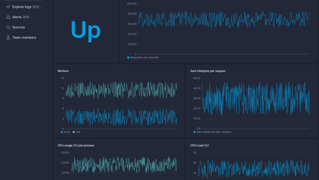 Screenshot of dashboard template