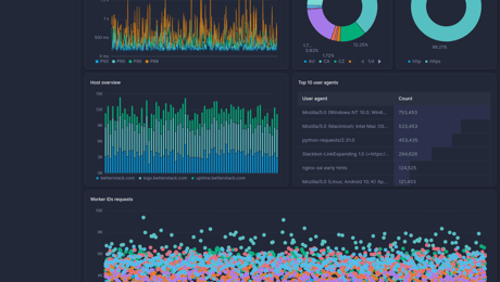 Screenshot of dashboard template